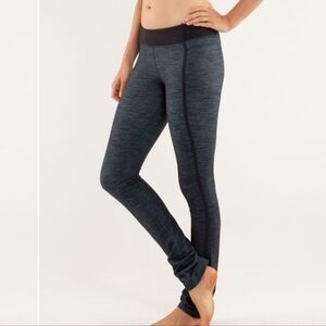 Lululemon Forme Pant Slub Denim Alberta Lake / Black Size 12